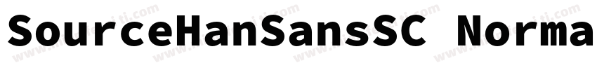 SourceHanSansSC Normal字体转换